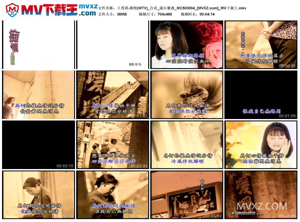 王秀琪-痴情(MTV)_台语_流行歌曲_MC503004